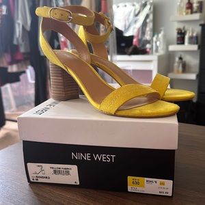 Nine West Sindie yellow sandals 8m